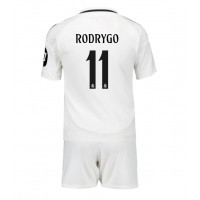 Maglia Calcio Real Madrid Rodrygo Goes #11 Prima Divisa Bambino 2024-25 Manica Corta (+ pantaloncini)